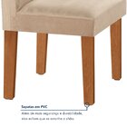 Conjunto Sala De Jantar Mesa Tampo Dakota Plus Vidro 160x80cm