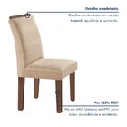 Conjunto Sala De Jantar Mesa Tampo Dakota Plus Vidro 160x80cm