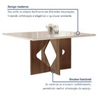 Conjunto Sala De Jantar Mesa Tampo Dakota Plus Vidro 160x80cm