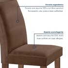 Conjunto Sala De Jantar Mesa Tampo Dakota Plus Vidro 160x80cm