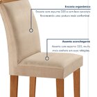 Conjunto Sala De Jantar Mesa Tampo Dakota Plus Vidro 160x80cm