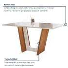 Conjunto Sala De Jantar Mesa Tampo Dakota Plus Vidro 160x80cm