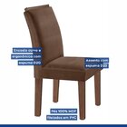 Conjunto Sala De Jantar Mesa Tampo Dakota Plus Vidro 160x80cm