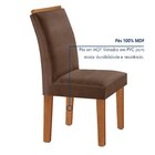 Conjunto Sala De Jantar Mesa Tampo Dakota Plus Vidro 160x80cm