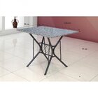 Conjunto Sala De Jantar Mesa Tampo De Granito Retangular Com