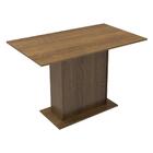 Conjunto Sala De Jantar Mesa Tampo De Madeira 2 Cadeiras Rust