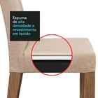 Conjunto Sala De Jantar Mesa Tampo De Madeira 4 Cadeiras Rust