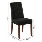 Conjunto Sala De Jantar Mesa Tampo De Madeira 4 Cadeiras Rust