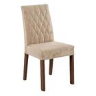 Conjunto Sala De Jantar Mesa Tampo De Madeira 6 Cadeiras Rust