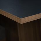 Conjunto Sala De Jantar Mesa Tampo De Madeira 6 Cadeiras Rust