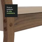 Conjunto Sala De Jantar Mesa Tampo De Madeira 6 Cadeiras Rust