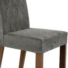 Conjunto Sala De Jantar Mesa Tampo De Madeira 6 Cadeiras Rust