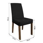 Conjunto Sala De Jantar Mesa Tampo De Madeira 8 Cadeiras Rust