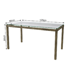 Conjunto Sala De Jantar Mesa Tampo De Vidro 120x80 Com 4 Cade