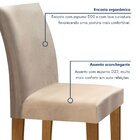 Conjunto Sala De Jantar Mesa Tampo De Vidro 4 Cadeiras Espanh