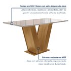 Conjunto Sala De Jantar Mesa Tampo De Vidro 4 Cadeiras Espanh