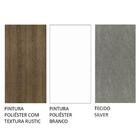 Conjunto Sala De Jantar Mesa Tampo De Vidro 4 Cadeiras Rustic