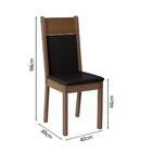 Conjunto Sala De Jantar Mesa Tampo De Vidro 4 Cadeiras Rustic