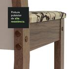 Conjunto Sala De Jantar Mesa Tampo De Vidro 4 Cadeiras Rustic