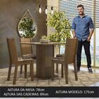 Conjunto Sala De Jantar Mesa Tampo De Vidro 4 Cadeiras Rustic