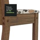 Conjunto Sala De Jantar Mesa Tampo De Vidro 4 Cadeiras Rustic