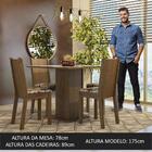 Conjunto Sala De Jantar Mesa Tampo De Vidro 4 Cadeiras Rustic