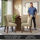Conjunto Sala De Jantar Mesa Tampo De Vidro 4 Cadeiras Rustic