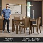 Conjunto Sala De Jantar Mesa Tampo De Vidro 4 Cadeiras Rustic