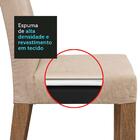 Conjunto Sala De Jantar Mesa Tampo De Vidro 4 Cadeiras Rustic