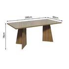 Conjunto Sala De Jantar Mesa Tampo De Vidro 4 Cadeiras Rustic