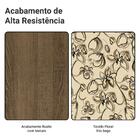 Conjunto Sala De Jantar Mesa Tampo De Vidro 4 Cadeiras Rustic