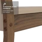 Conjunto Sala De Jantar Mesa Tampo De Vidro 4 Cadeiras Rustic