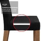 Conjunto Sala De Jantar Mesa Tampo De Vidro 4 Cadeiras Rustic