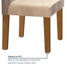 Conjunto Sala De Jantar Mesa Tampo De Vidro 6 Cadeiras Espanh