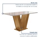 Conjunto Sala De Jantar Mesa Tampo De Vidro 6 Cadeiras Espanh