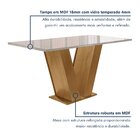 Conjunto Sala De Jantar Mesa Tampo De Vidro 6 Cadeiras Espanh