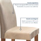 Conjunto Sala De Jantar Mesa Tampo De Vidro 6 Cadeiras Espanh