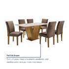 Conjunto Sala De Jantar Mesa Tampo De Vidro 6 Cadeiras Espanh