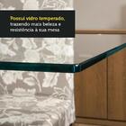 Conjunto Sala De Jantar Mesa Tampo De Vidro 6 Cadeiras Rustic