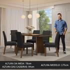 Conjunto Sala De Jantar Mesa Tampo De Vidro 6 Cadeiras Rustic