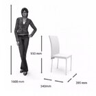 Conjunto Sala De Jantar Mesa Tampo De Vidro Aço Daiane 4 Cade