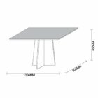 Conjunto Sala De Jantar Mesa Tampo De Vidro E 4 Cadeiras Ana