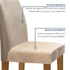 Conjunto Sala De Jantar Mesa Tampo De Vidro E 6 Cadeiras Clas