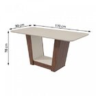Conjunto Sala De Jantar Mesa Tampo De Vidro/mdf 6 Cadeiras Ap