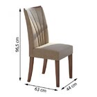 Conjunto Sala De Jantar Mesa Tampo De Vidro/mdf 6 Cadeiras Ap