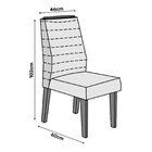 Conjunto Sala De Jantar Mesa Tampo De Vidro Rita Com 6 Cadeir