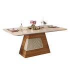 Conjunto Sala De Jantar Mesa Tampo De Vidro Rita Com 6 Cadeir