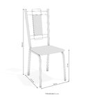 Conjunto Sala De Jantar Mesa Tampo De Vidro Volga E 6 Cadeira