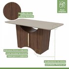 Conjunto Sala De Jantar Mesa Tampo Em Vidro Rock 6 Cadeiras E