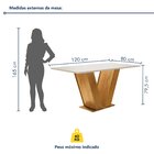 Conjunto Sala De Jantar Mesa Tampo Mdf 4 Cadeiras Espanha Esp